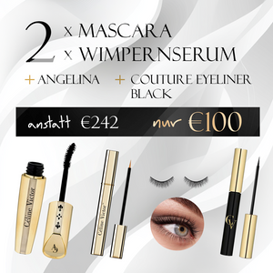 2x maskara + 2x serum za trepavice + Angelina + Couture Eyeliner Black